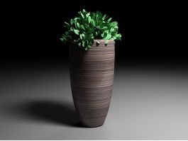 Tall Potted Plants 3d preview