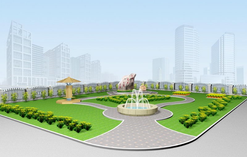Garden Pavilion 3d rendering