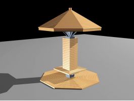 Garden Pavilion 3d model preview