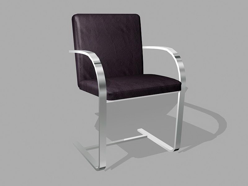 Cantilever Dining Chair 3d rendering