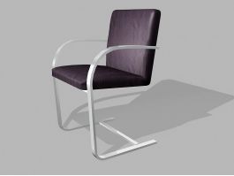 Cantilever Dining Chair 3d model preview