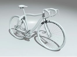 Road Bicycle 3d model preview