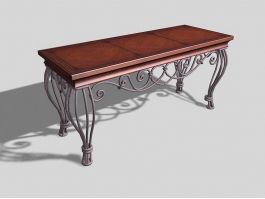 Vintage Coffee Table For Living Room 3d model preview