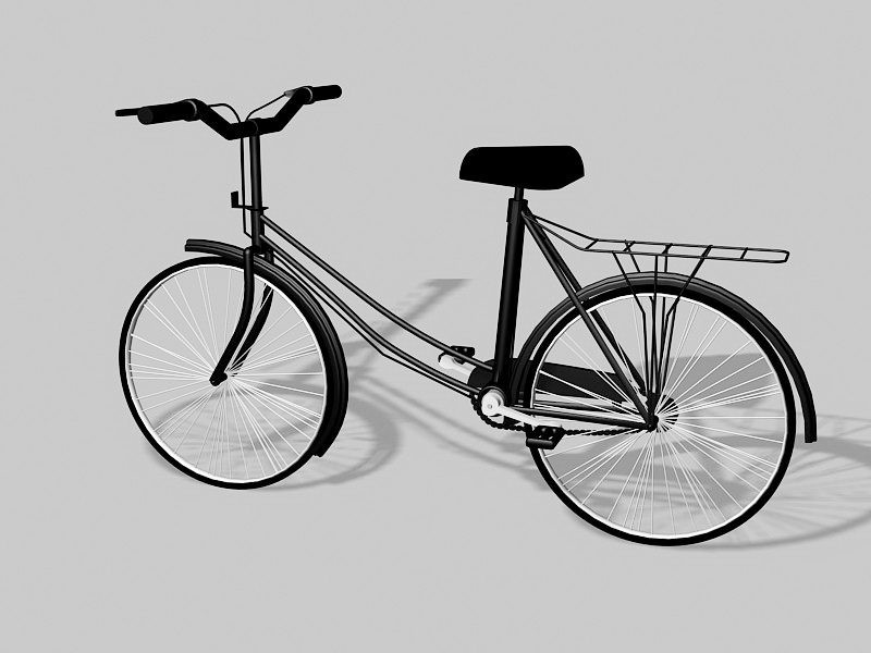 Classic Bicycle 3d rendering