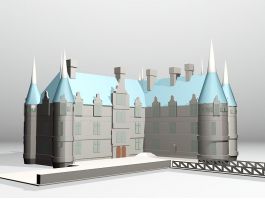 Château Castle of Azay-le-Rideau 3d preview