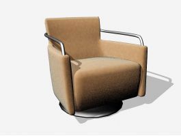 Upholstered Armchair 3d model preview