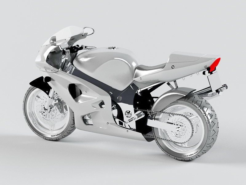 Exotic Motorcycle 3d rendering