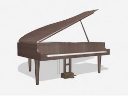 Grand Piano Instrument 3d preview