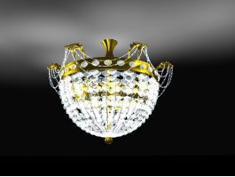 Modern Crystal Chandelier 3d preview