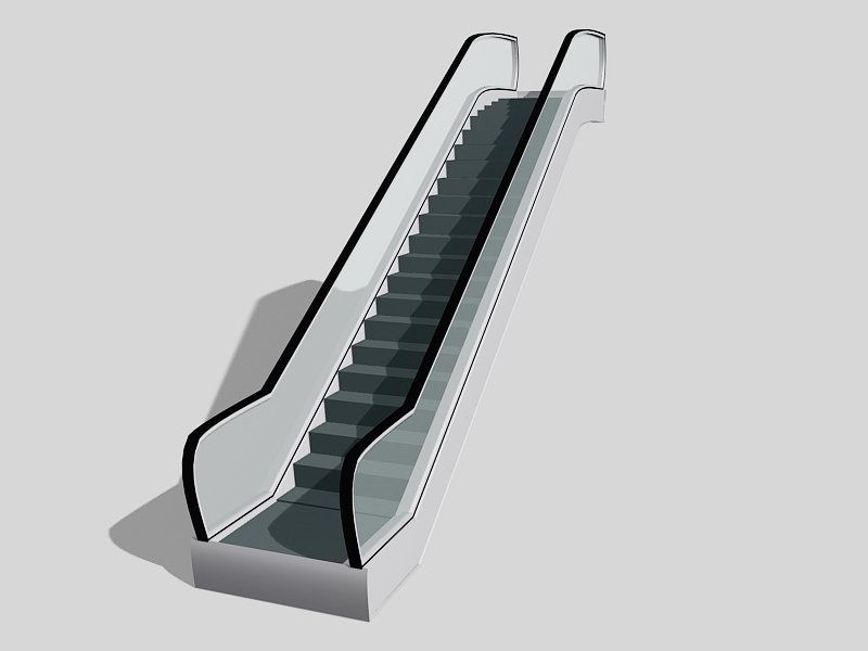 Small Escalator 3d rendering