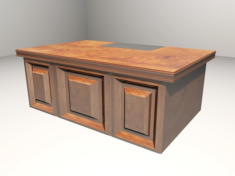 Contemporary Writing Desk 3d rendering