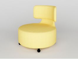 Fabric Swivel Chair 3d model preview