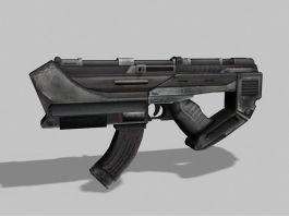 Sci-Fi Handgun 3d model preview