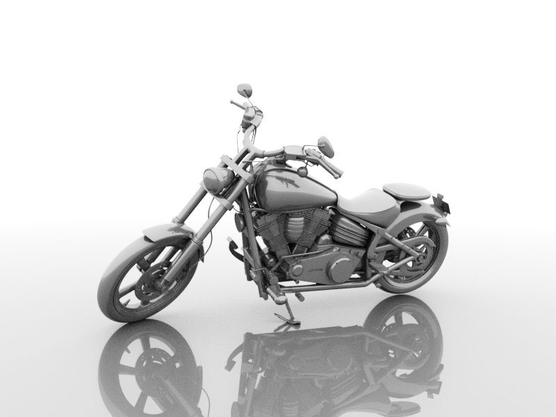 Sport Touring Motorcycle 3d rendering