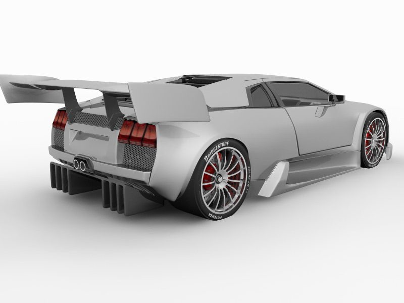 Lamborghini Murcielago Scream R-GT 3d rendering