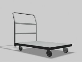 Flatbed Cart 3d model preview