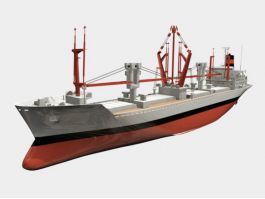 General Cargo Ship 3d model preview
