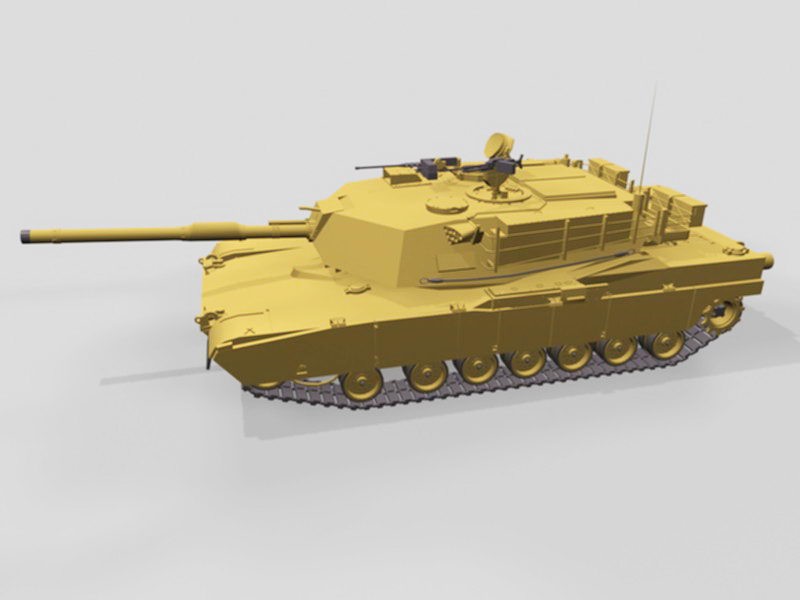 M1A1 Abrams Tank 3d rendering