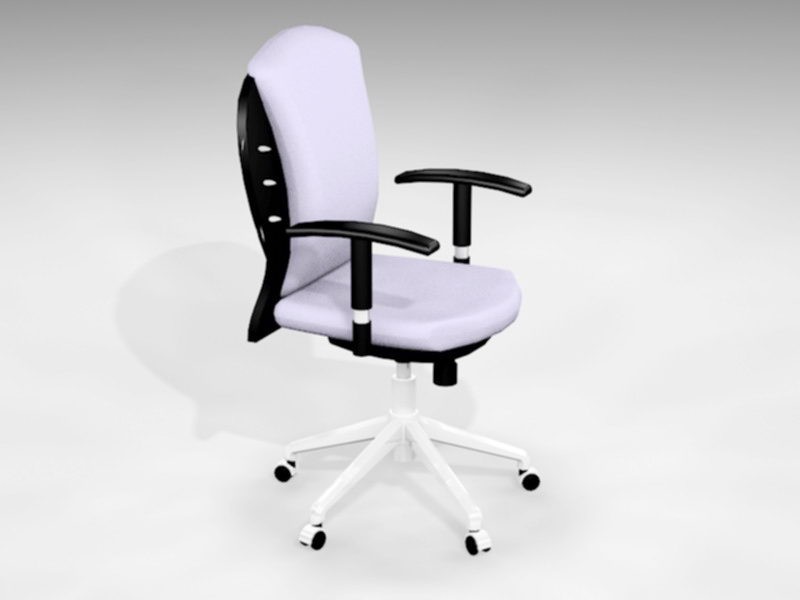 Unique Office Chair 3d rendering