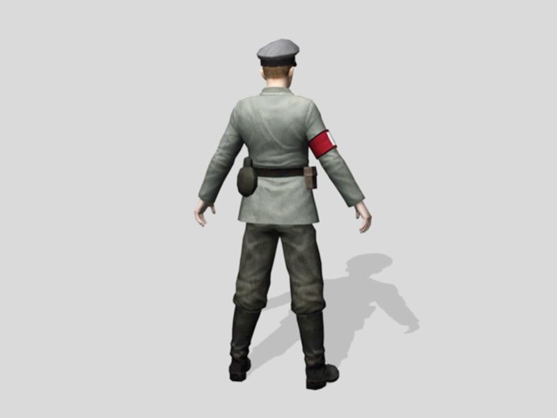 WW2 Nazi Soldier 3d rendering