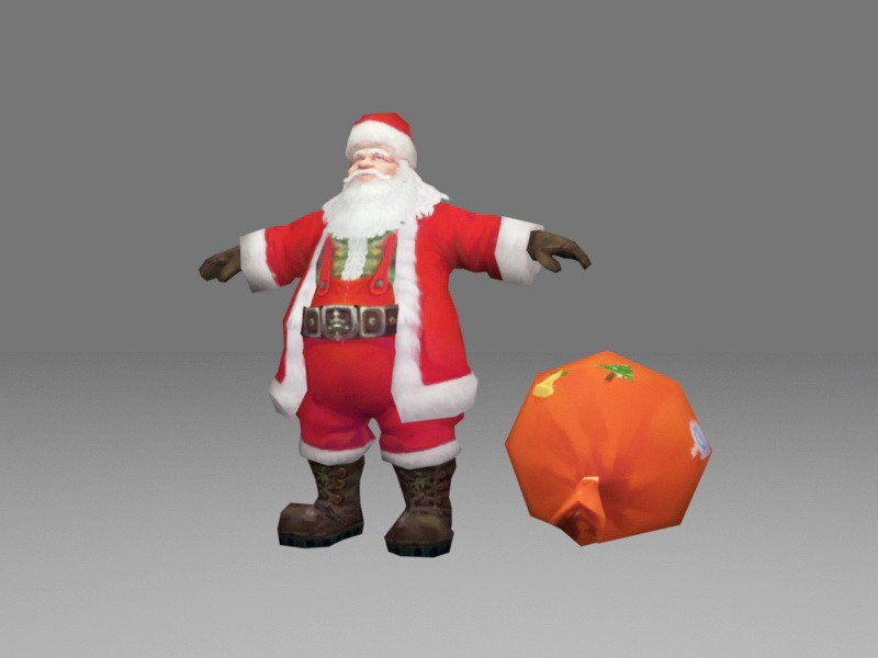 Santa Claus 3d rendering