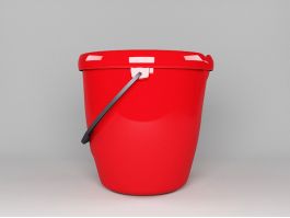 Red Water Bucket 3d preview