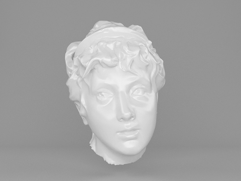 Female Statue Head 3d rendering