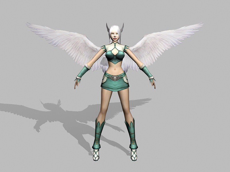 Angel Warrior Character 3d rendering