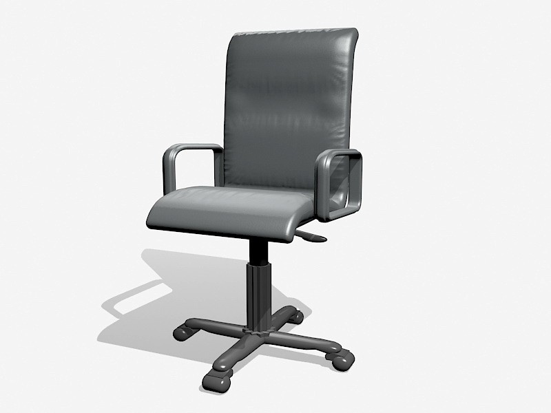 Swivel Desk Chair with Wheels 3d rendering