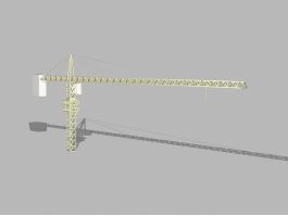 Construction Tower Crane 3d preview