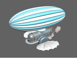 Steampunk Airship 3d preview