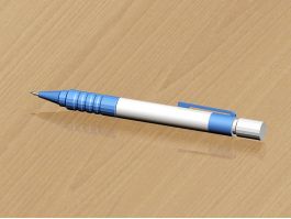 Plastic Ballpoint Pen 3d model preview