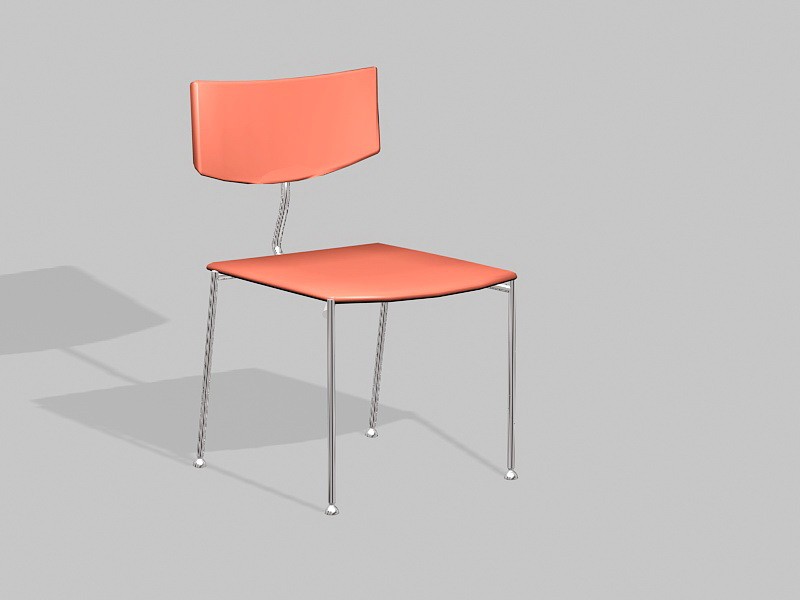 Metal Dining Chair 3d rendering