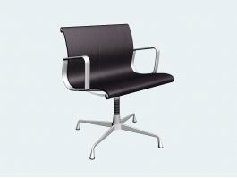 Home Office Swivel Chair 3d model preview