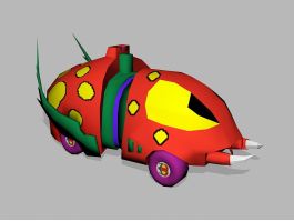 Cartoon Beetle Car 3d preview