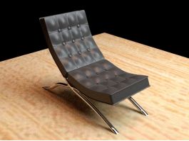 Barcelona Lounge Chair 3d model preview