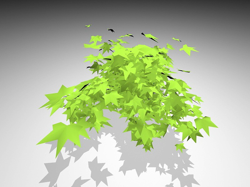 Ivy Bush plant 3d rendering
