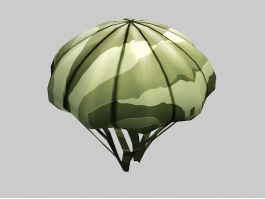 Military Parachute 3d model preview
