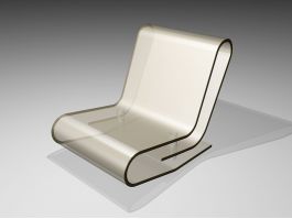 Clear Acrylic Panton Chair 3d model preview