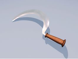 Hand Scythe Sickle 3d preview