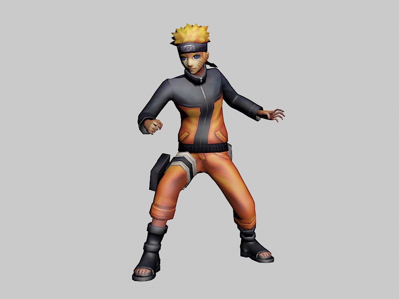 Naruto Uzumaki 3d rendering