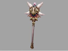 Magic Staff Weapon 3d model preview