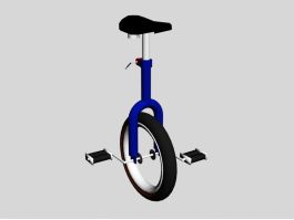 Old Unicycle 3d model preview