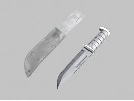 Ka Bar Combat Knife 3d model preview