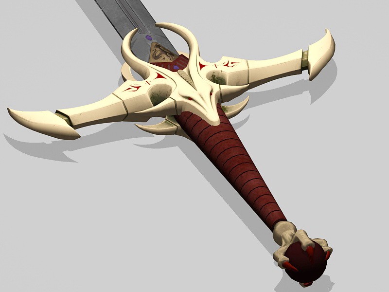 Excalibur Sword 3d rendering