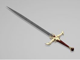 Excalibur Sword 3d model preview