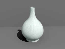 Ice Crack Porcelain Vase 3d preview