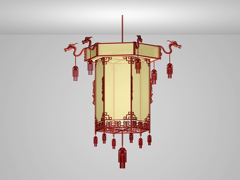 Chinese Palace Lantern 3d rendering