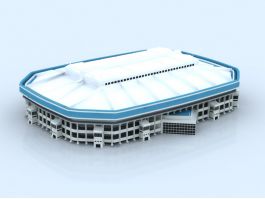 Covered Stadium 3d model preview