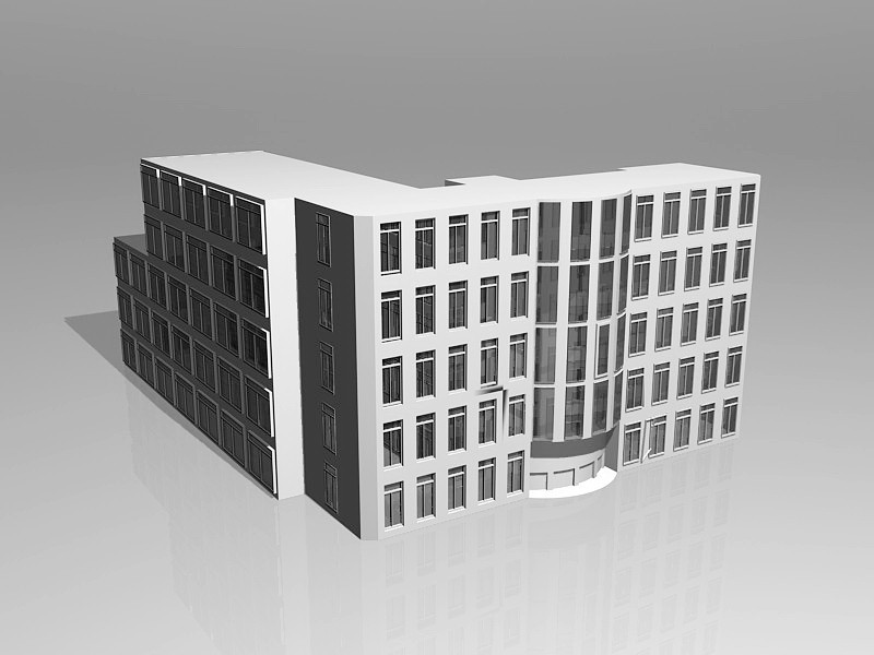 University Library Building 3d rendering